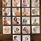 Sarcastic retro woman magnets