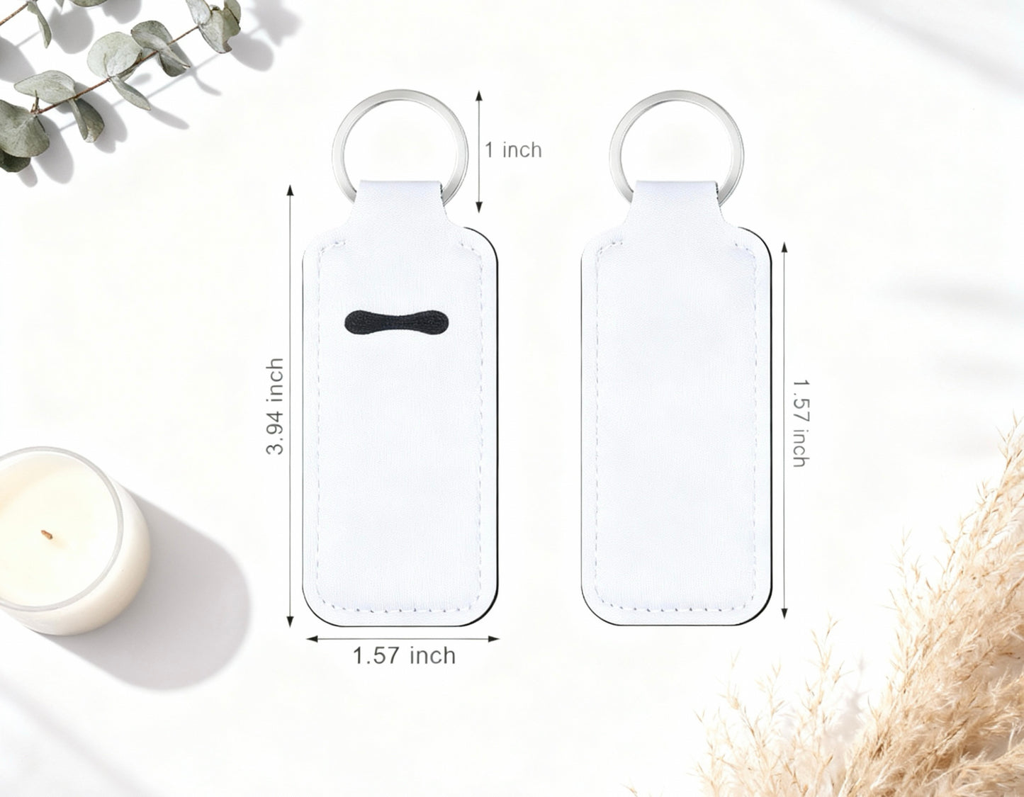 Chapstick holder keychain