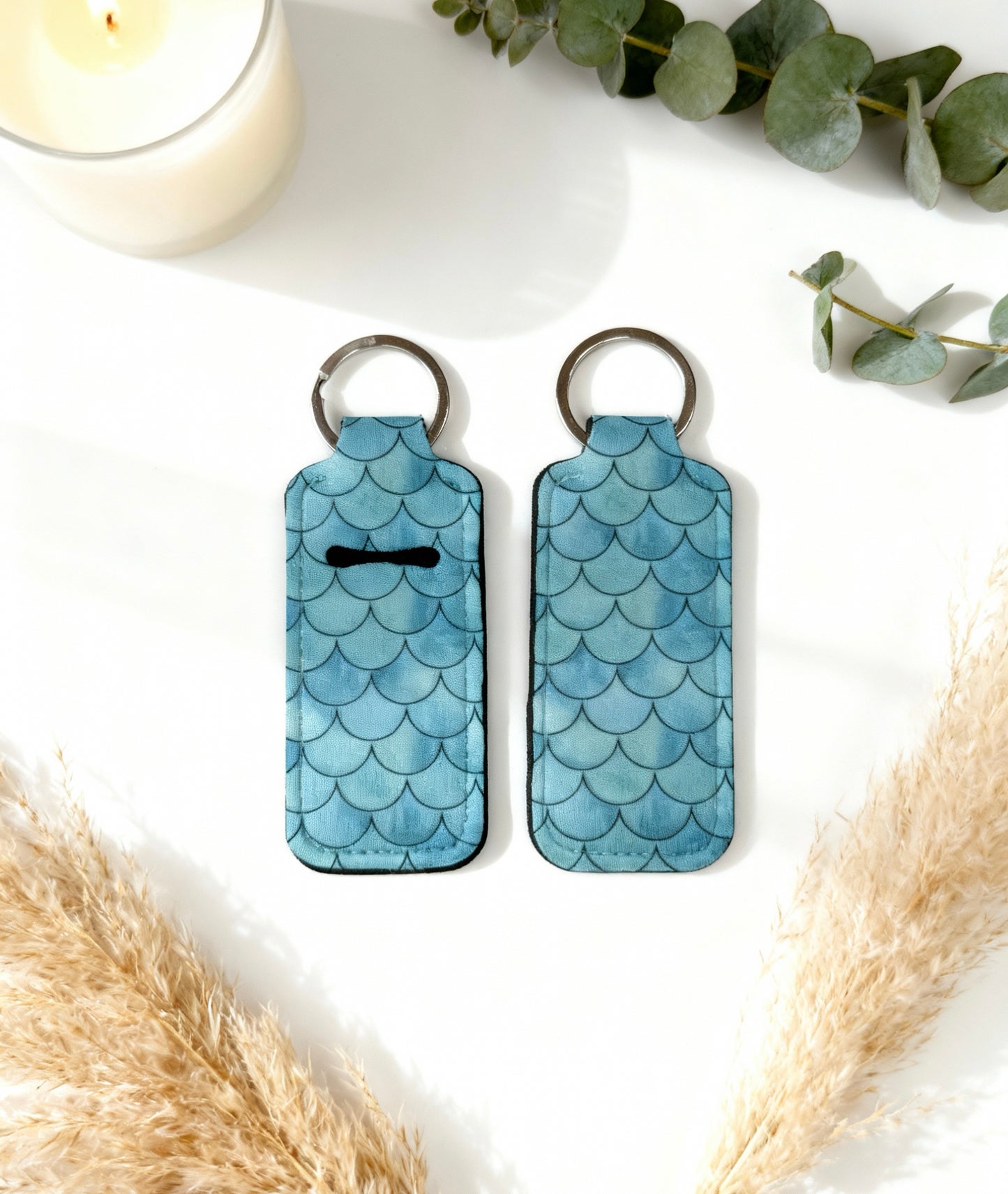 Chapstick holder keychain