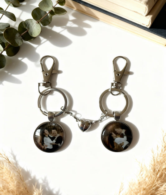 Personalized Couple Photo Keychains - Valentines Day special
