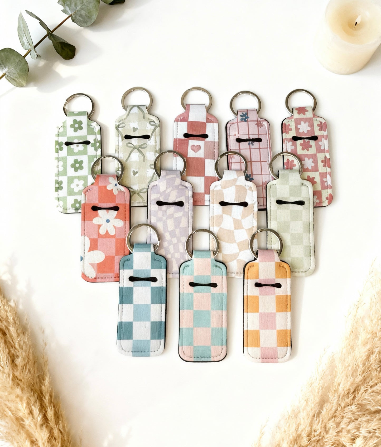 Chapstick holder keychain