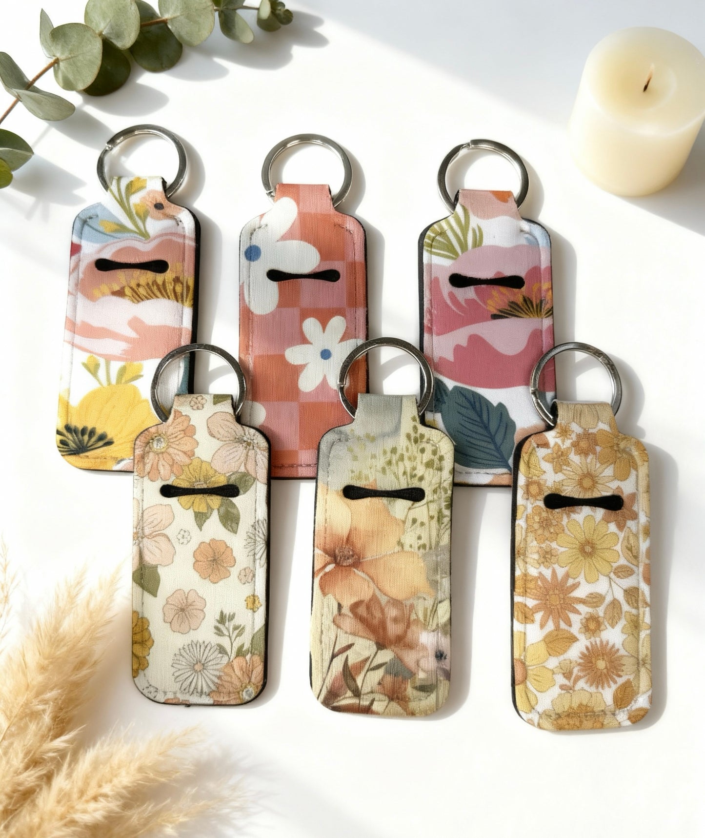 Chapstick holder keychain