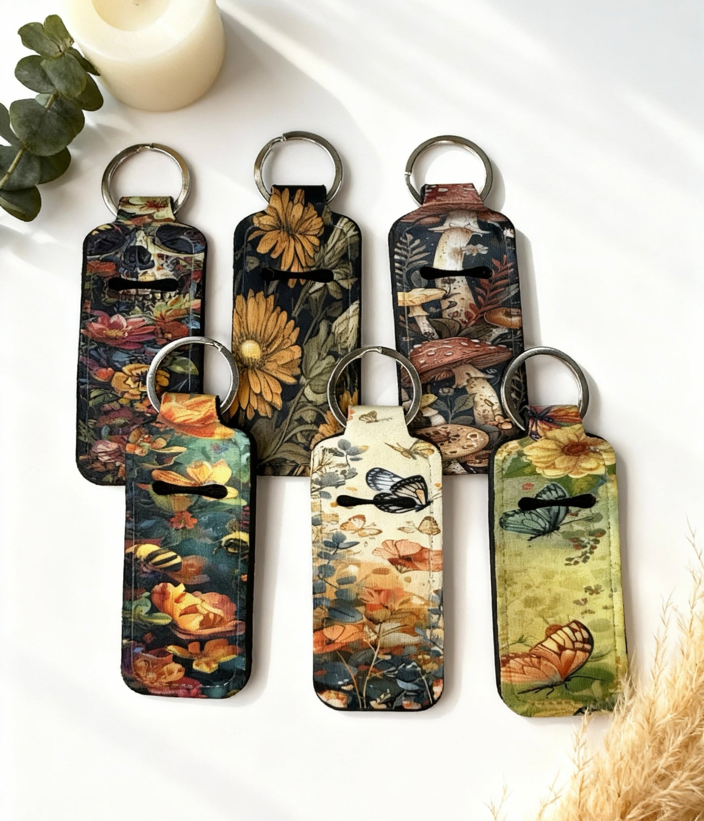 Chapstick holder keychain