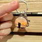 Single pendant photo keychain