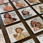 Sarcastic retro woman magnets
