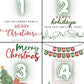 Custom Christmas Photo Magnet Set – Pack of 9