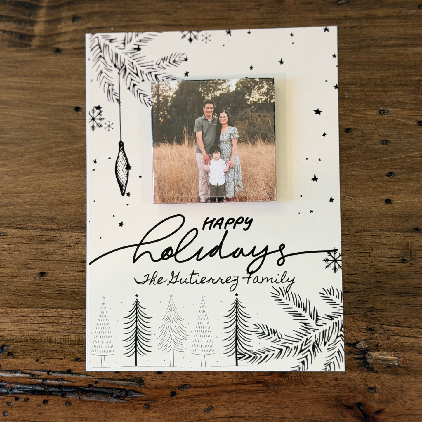 Custom Christmas Photo Magnet Set – Pack of 9