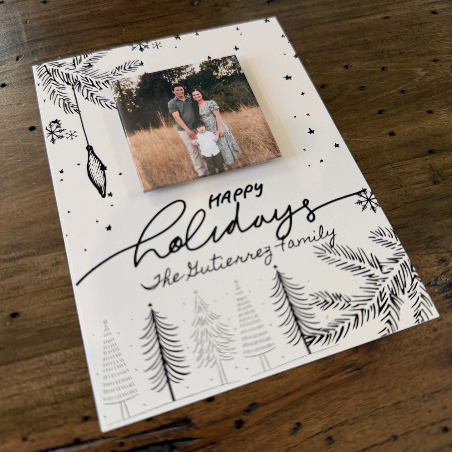 Custom Christmas Photo Magnet Set – Pack of 9